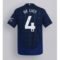 Dres Manchester United Matthijs de Ligt #4 Preč 2024-25 Krátky Rukáv